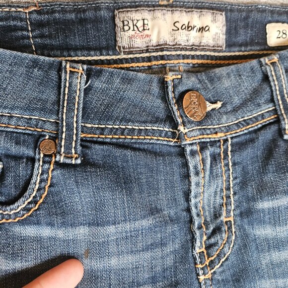 BKE Women's Sabrina Boot Cut Denim Jeans Sz28 (30X29) Regular Blue Medium Wash - Picture 12 of 15